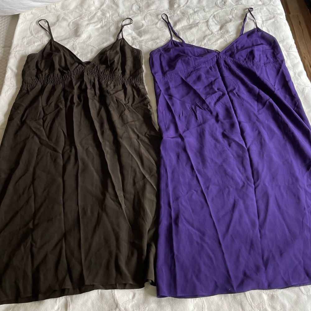 Bundle Silk Slip Dresses Size M